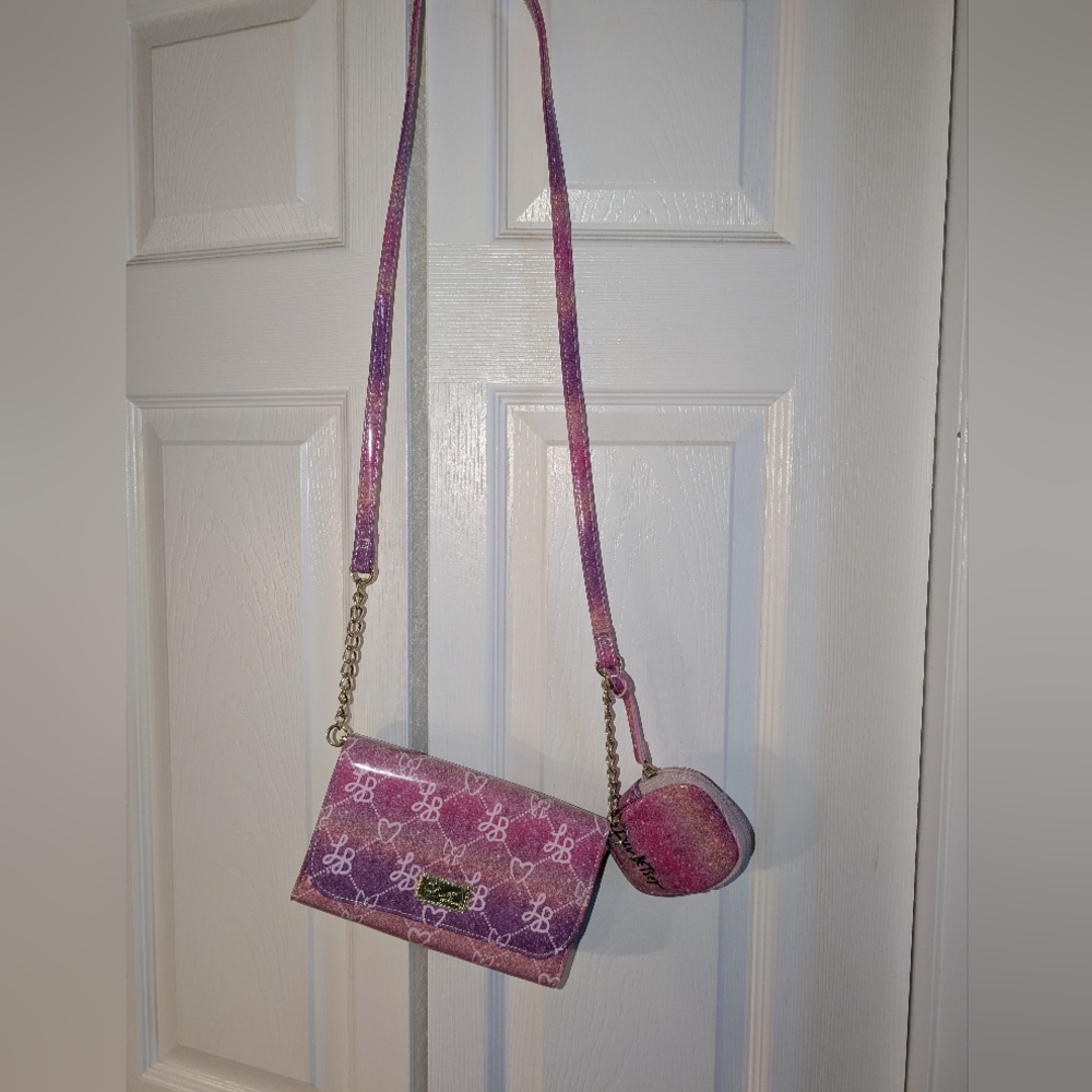 Betsey Johnson Pink Crossbody Bag Set